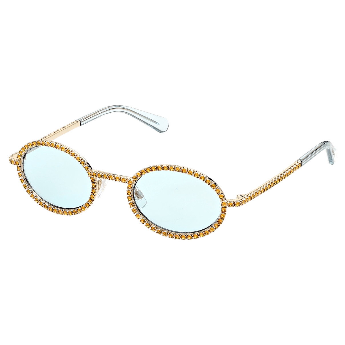 

Swarovski 太阳眼镜, 椭圆形、密镶, SK0340 32N, 绿色