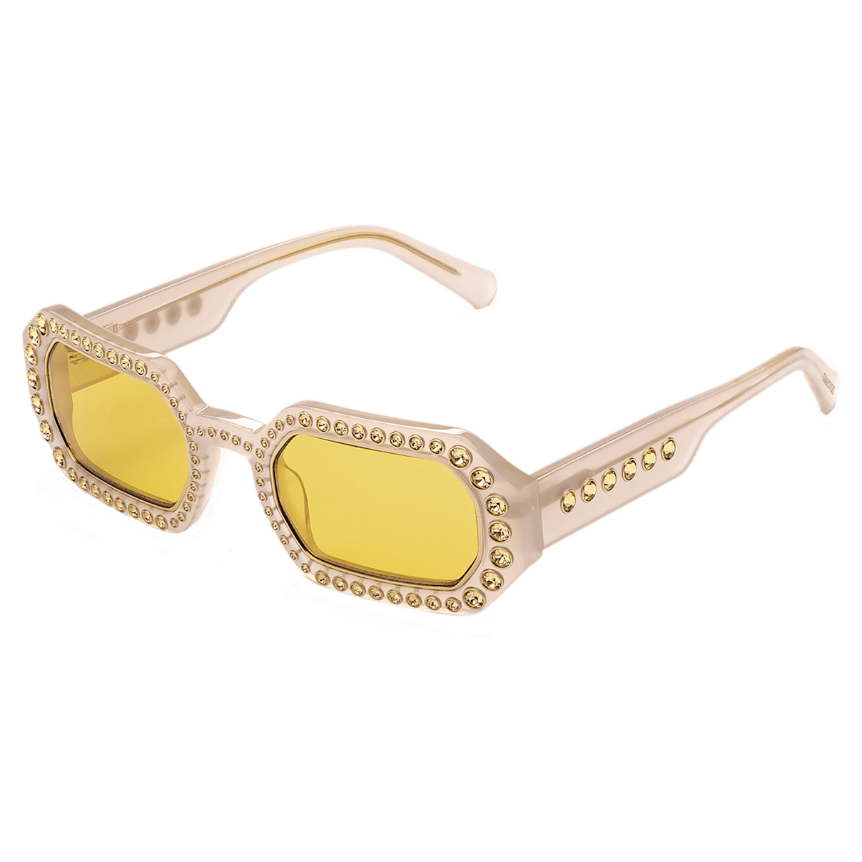 

Swarovski 太阳眼镜, 八边形、密镶, SK0345 21J, 黄色
