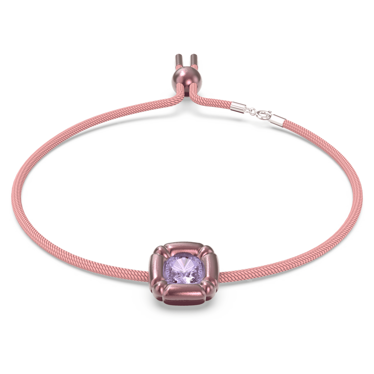 

Swarovski Dulcis 项链, 枕形切割, 粉红色