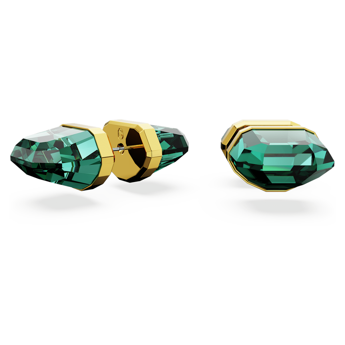 

Swarovski Lucent 耳钉, 绿色, 镀金色调