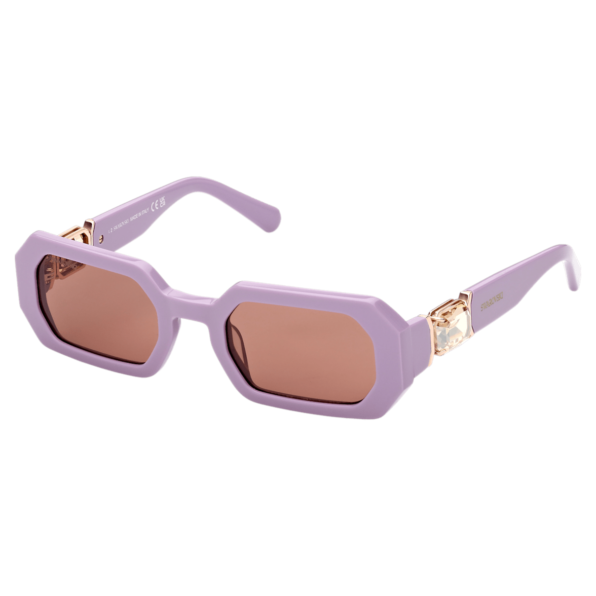 

Swarovski Sunglasses, Octagon shape, SK0349 78S, Purple