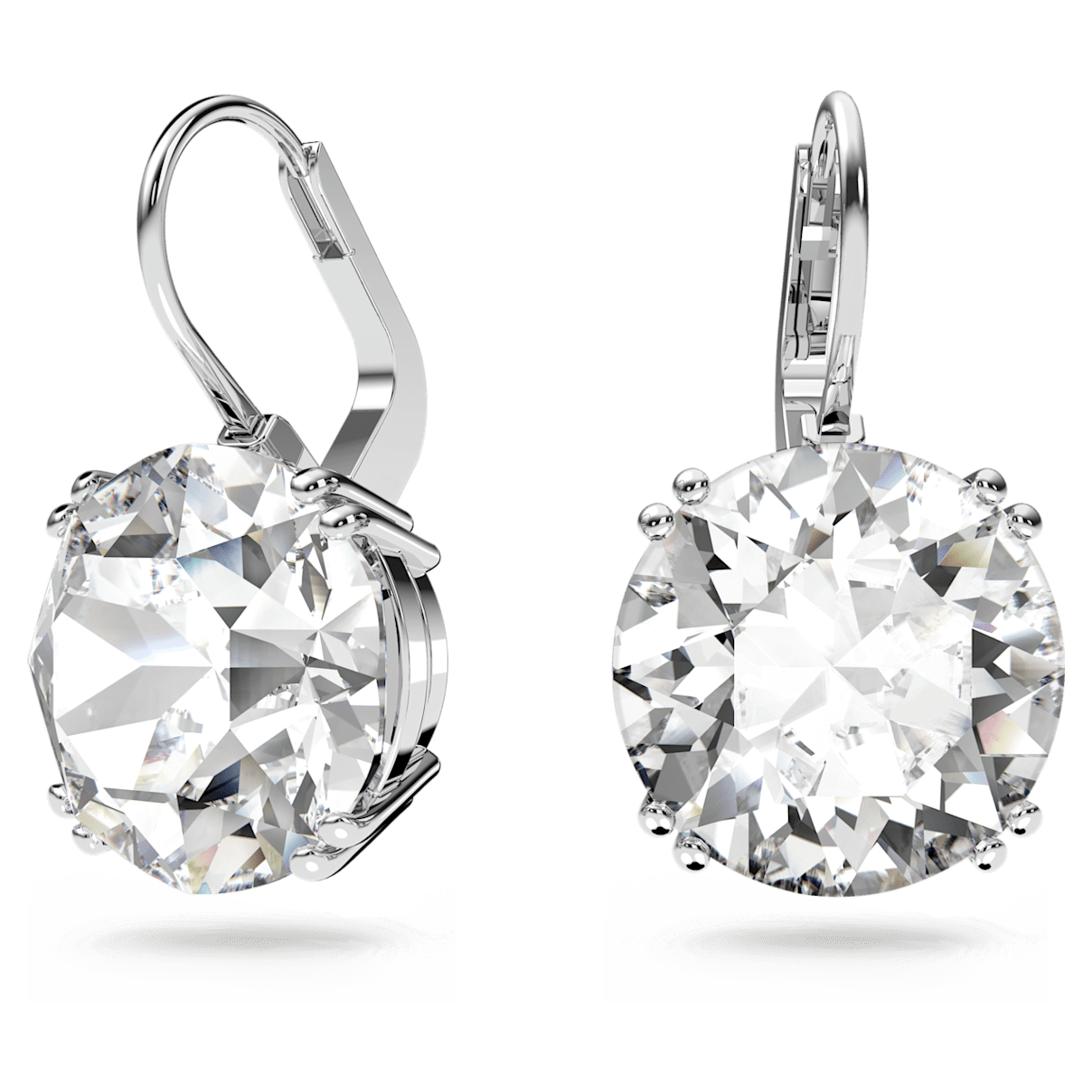 

Swarovski Millenia 水滴形耳环, 圆形切割, 白色, 镀铑