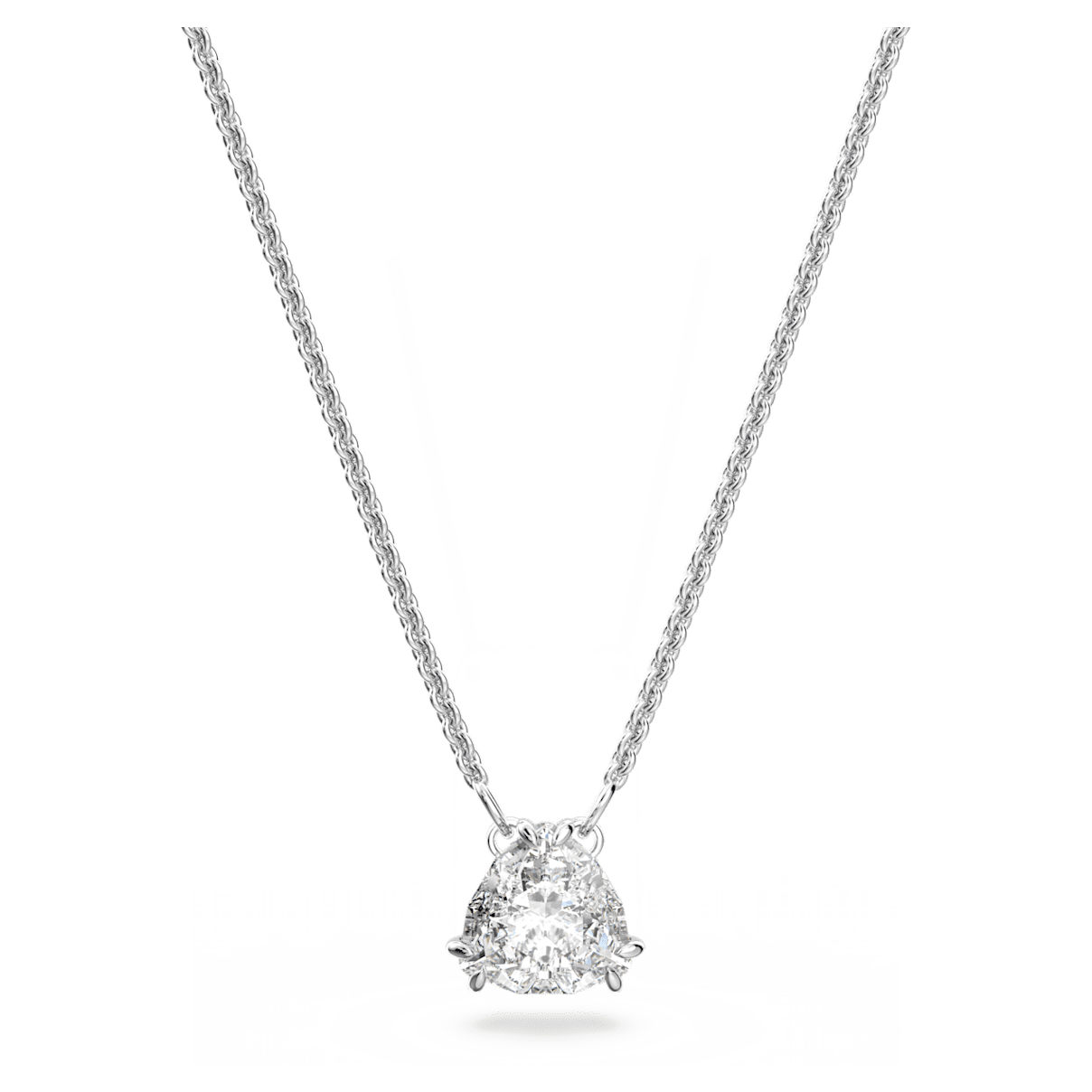 

Swarovski Millenia 链坠, 三菱形切割, 白色, 镀铑
