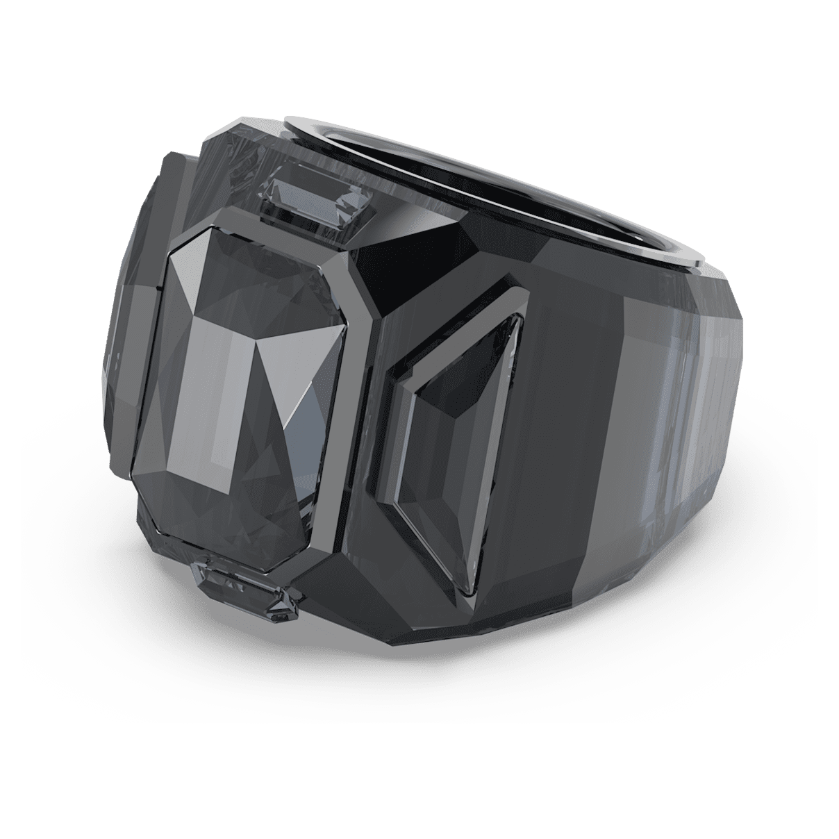 

Swarovski Chroma 个性戒指, 黑色, 镀钌