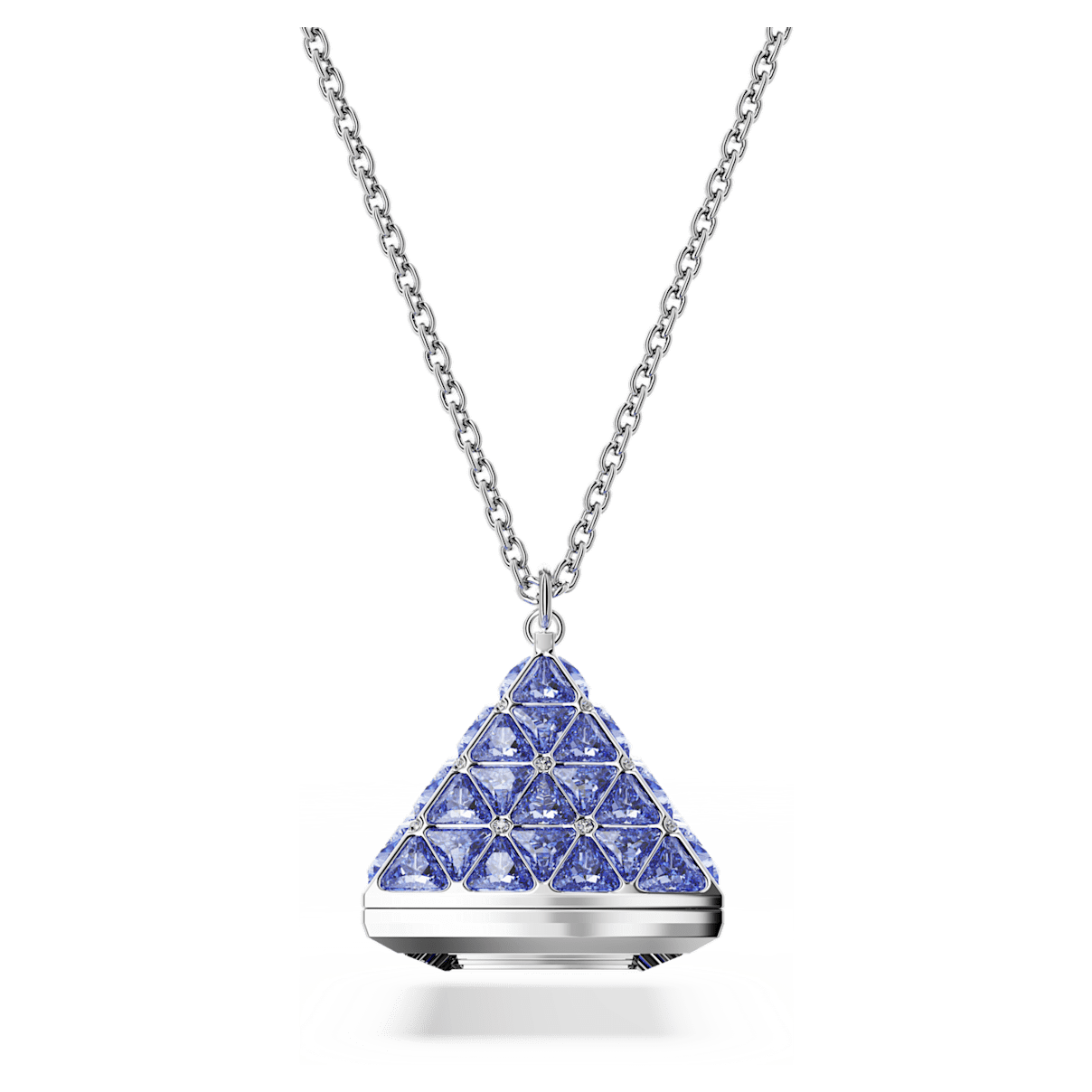 

Swarovski 链坠手表, 三角形切割, 蓝色, 不锈钢