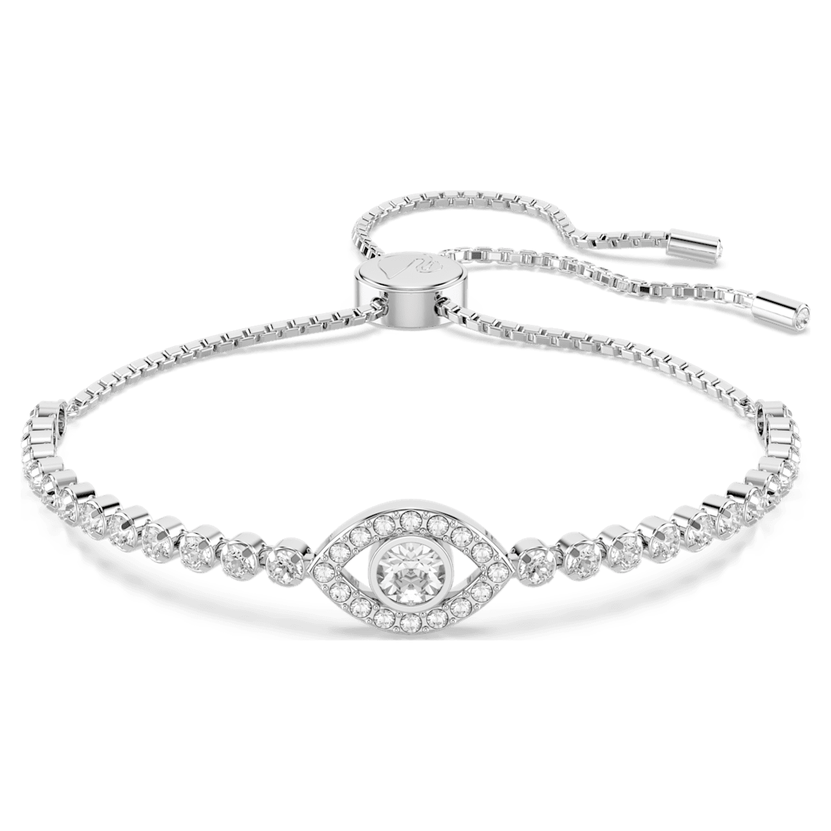 

Swarovski Subtle 手链, Evil eye, 白色, 镀铑