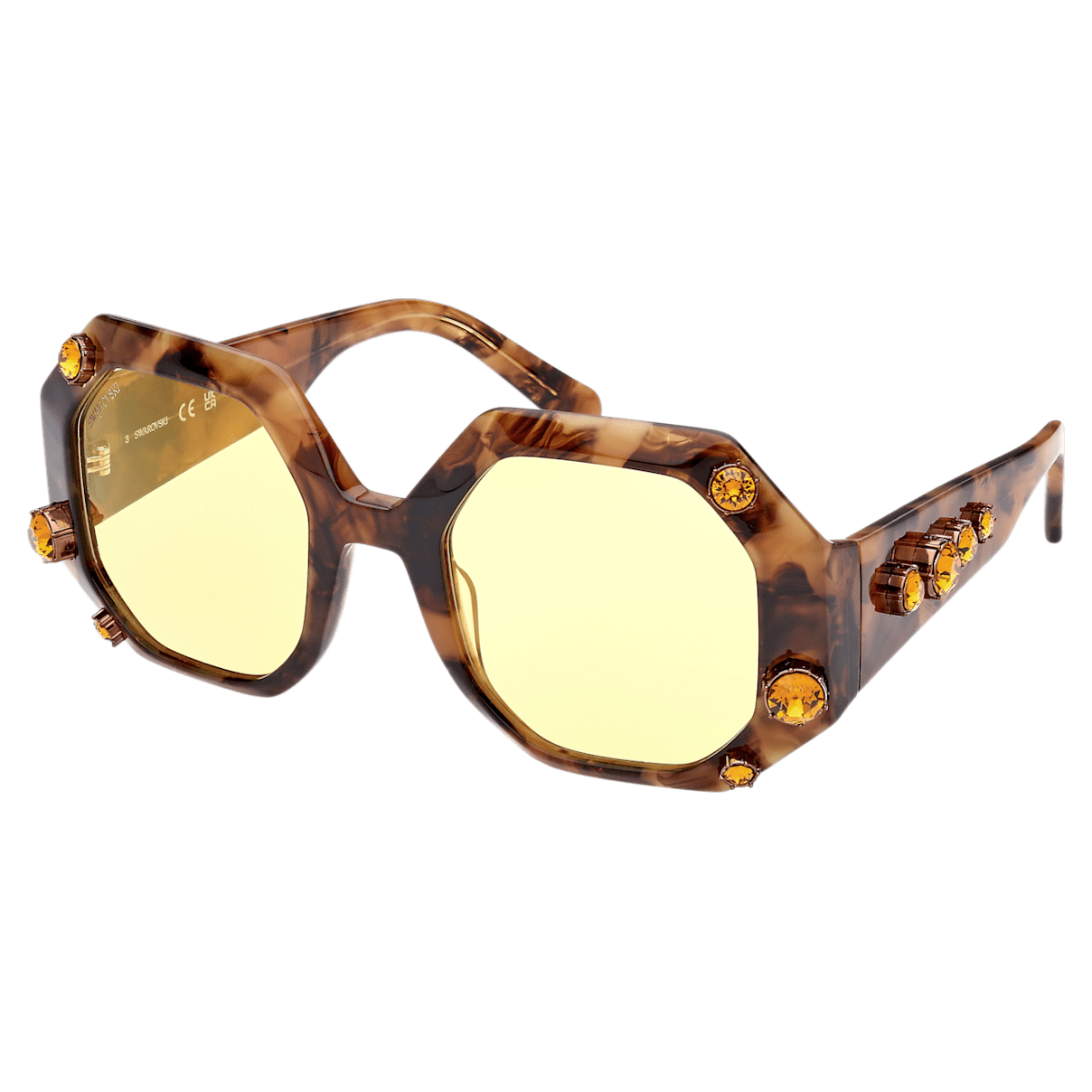 

Swarovski 太阳眼镜, 超大、八边形, SK0375 52G, 咖啡色