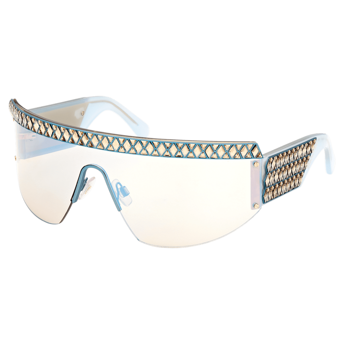 

Swarovski 太阳眼镜, 口罩, 渐变染色, SK0363 30X, 蓝色