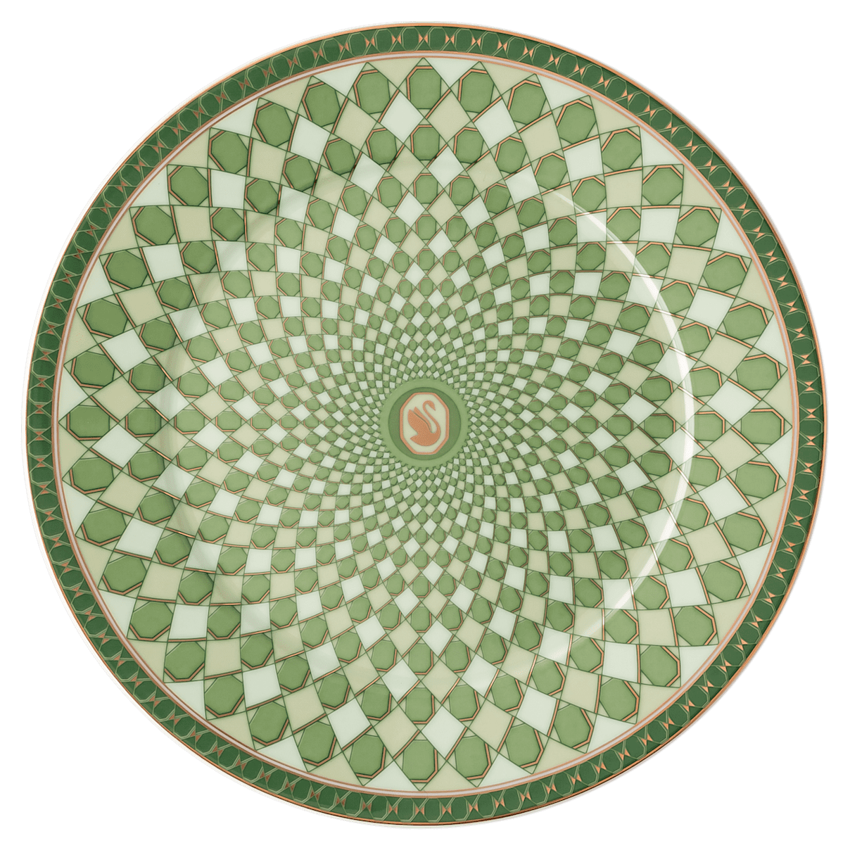 

Swarovski Signum 面包碟, 瓷器, 绿色