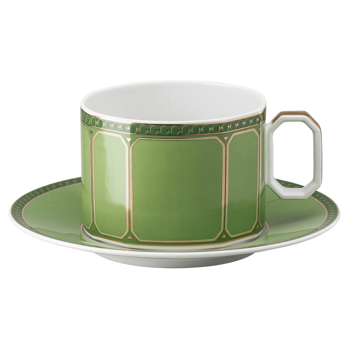 

Swarovski Signum 杯子连茶碟, 瓷器, 绿色