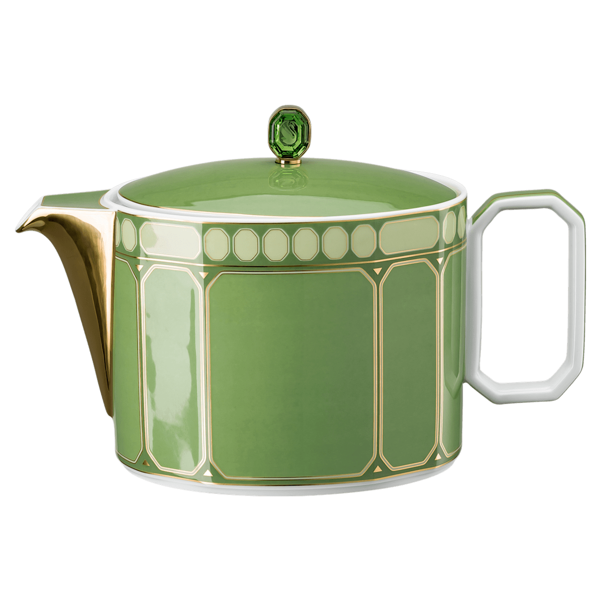 

Swarovski Signum 茶壶, 瓷器, 大号, 绿色