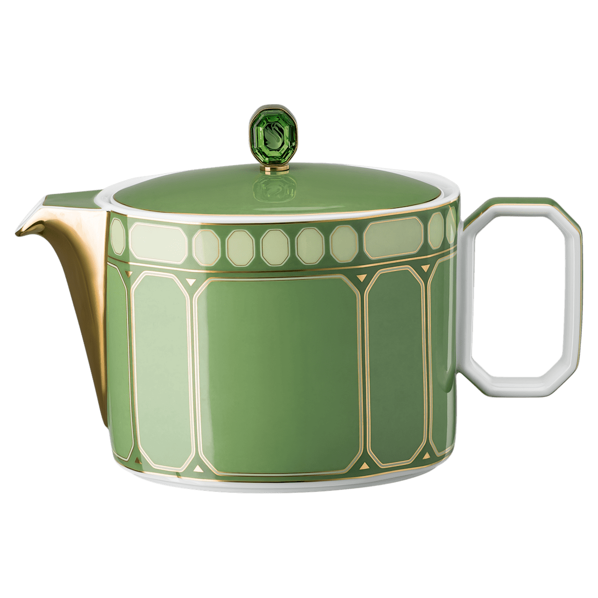 

Swarovski Signum 茶壶, 瓷器, 小号, 绿色