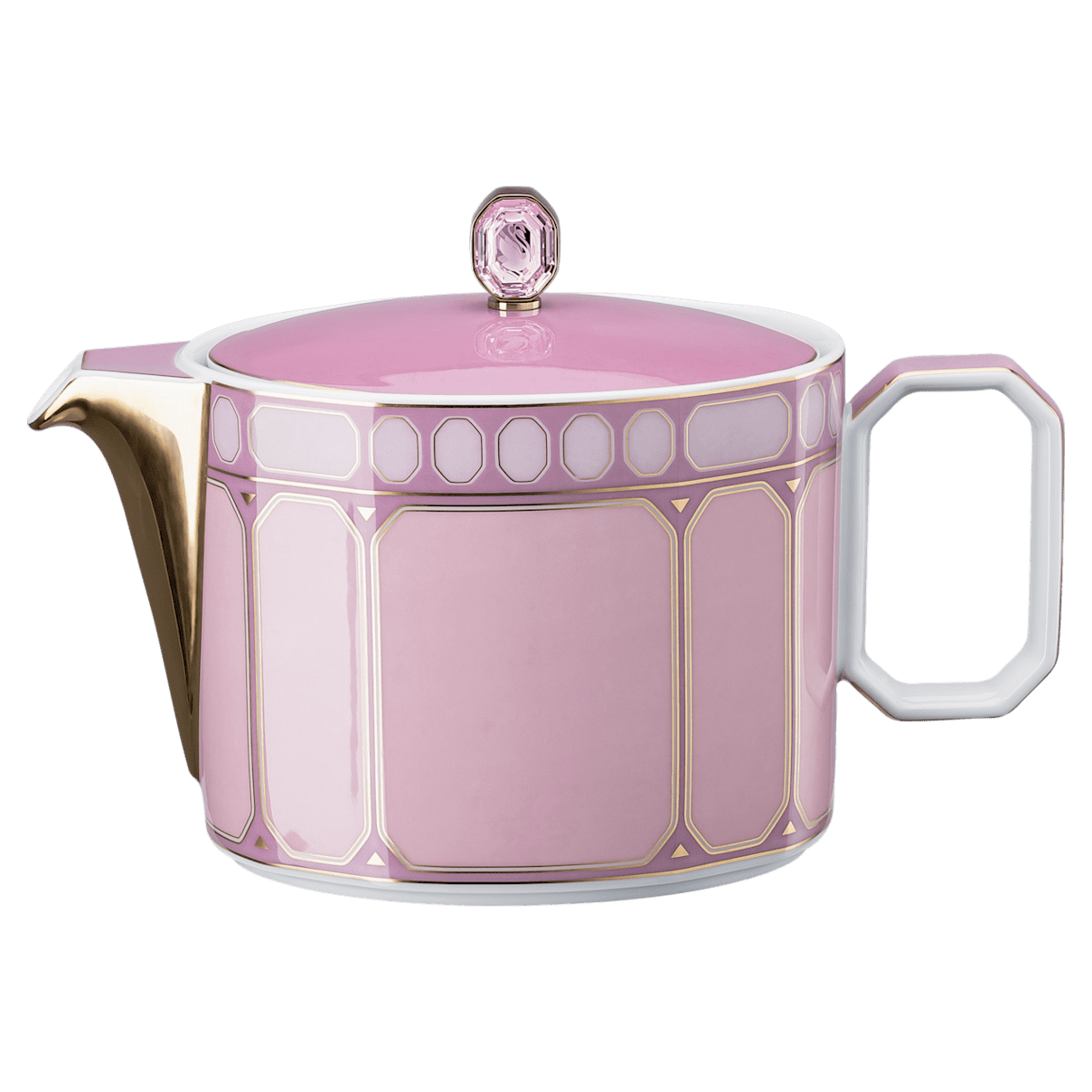 

Swarovski Signum 茶壶, 瓷器, 小号, 粉红色