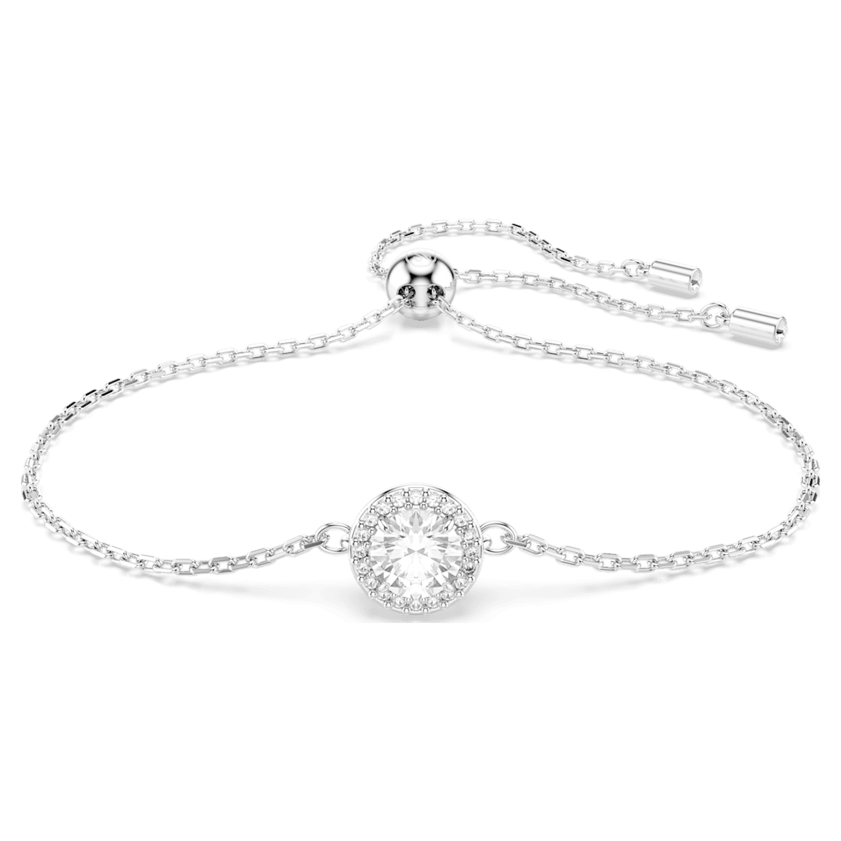 

Swarovski Constella 手链, 圆形切割, 白色, 镀铑