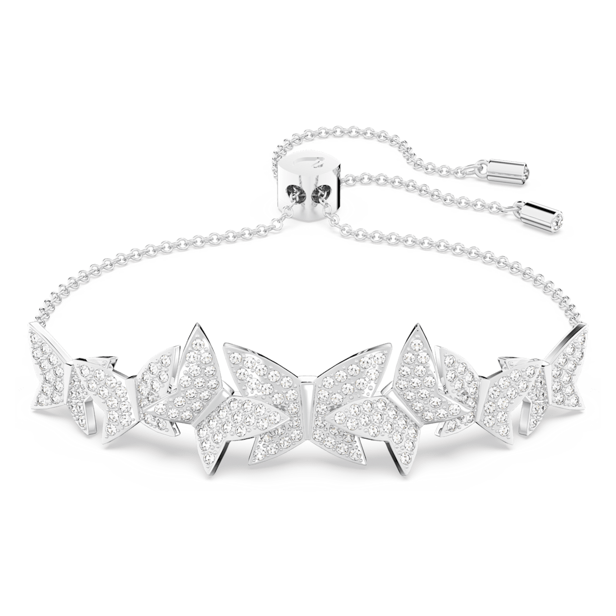 

Swarovski Lilia 手链, 蝴蝶, 白色, 镀铑