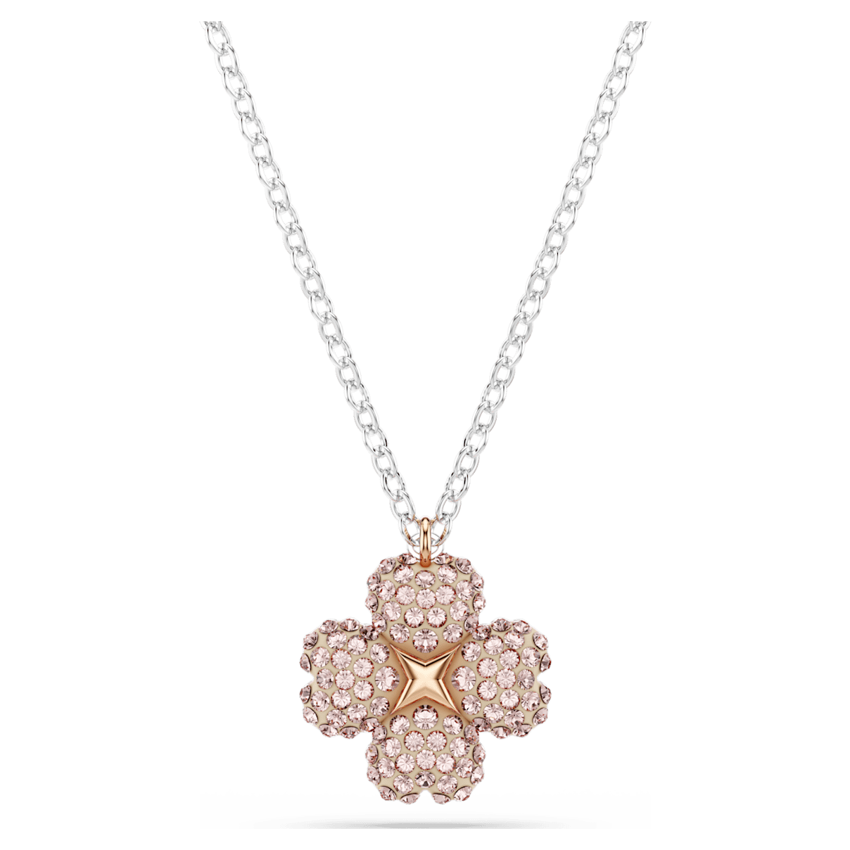 

Swarovski Latisha 链坠, 花朵, 粉红色, 混合金属润饰