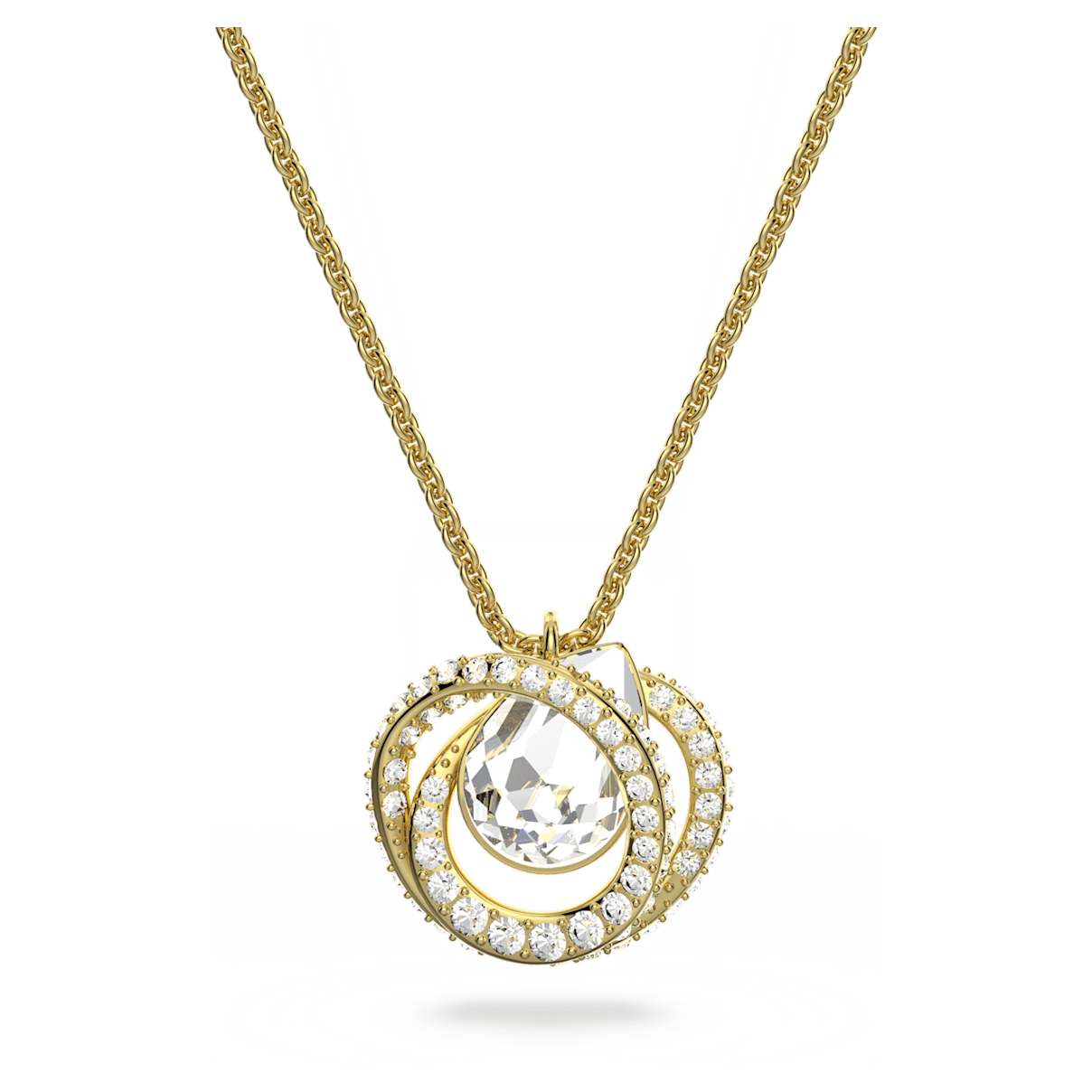 

Swarovski Generation 链坠, 白色, 镀金色调