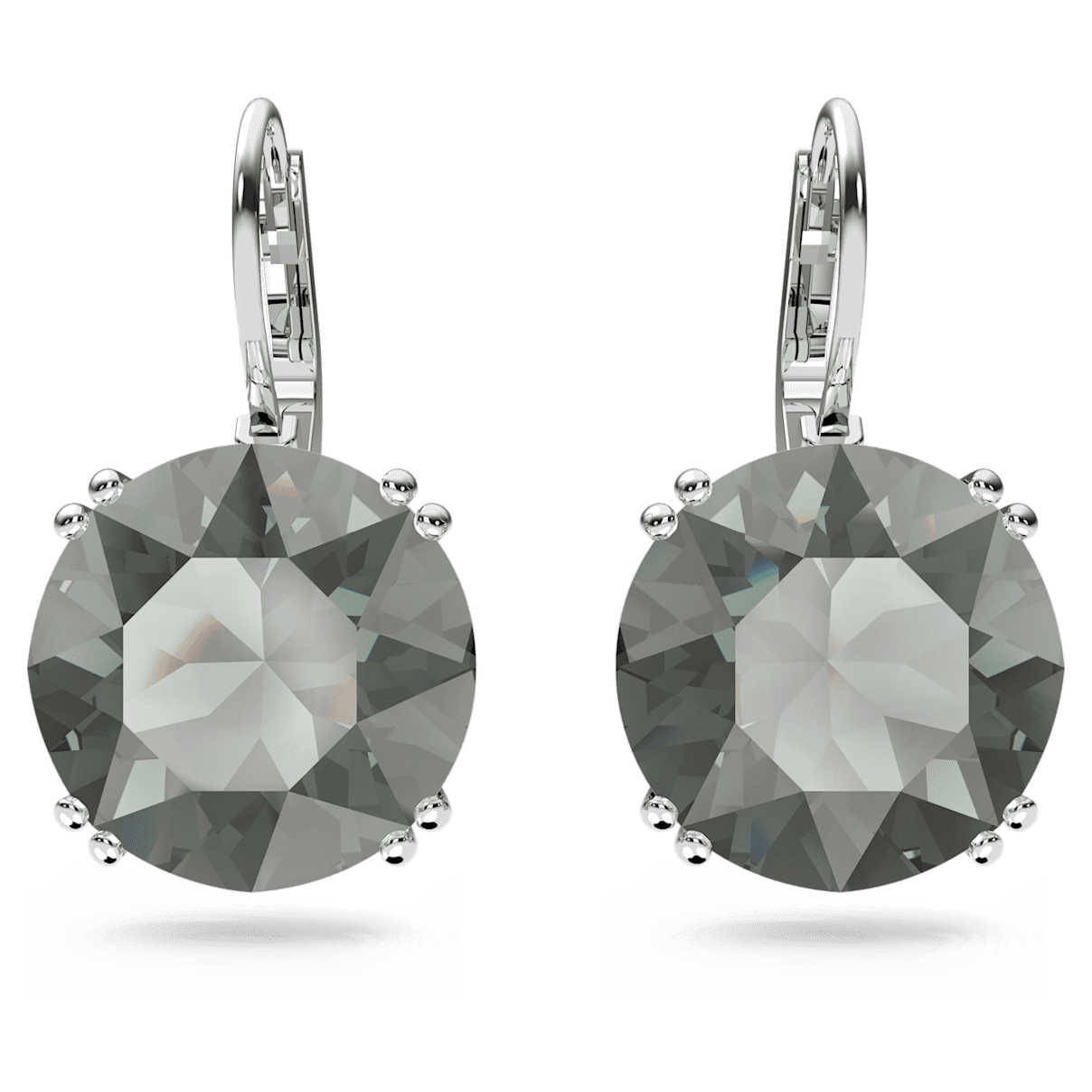 

Swarovski Millenia 水滴形耳环, 圆形切割, 黑色, 镀铑