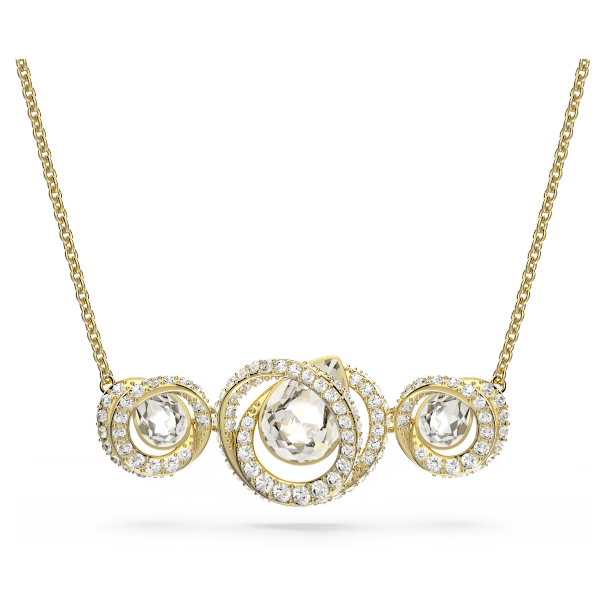 

Swarovski Generation 项链, 白色, 镀金色调
