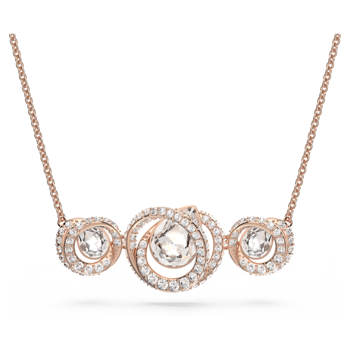 

Swarovski Generation 项链, 白色, 镀玫瑰金色调