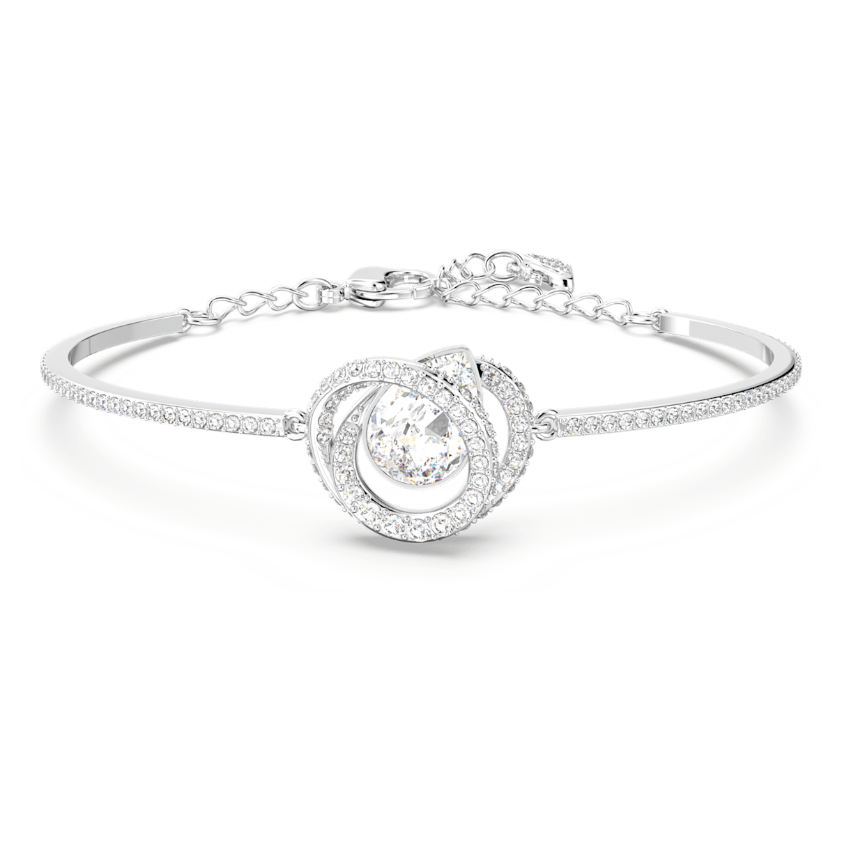 

Swarovski Generation 手镯, 白色, 镀铑
