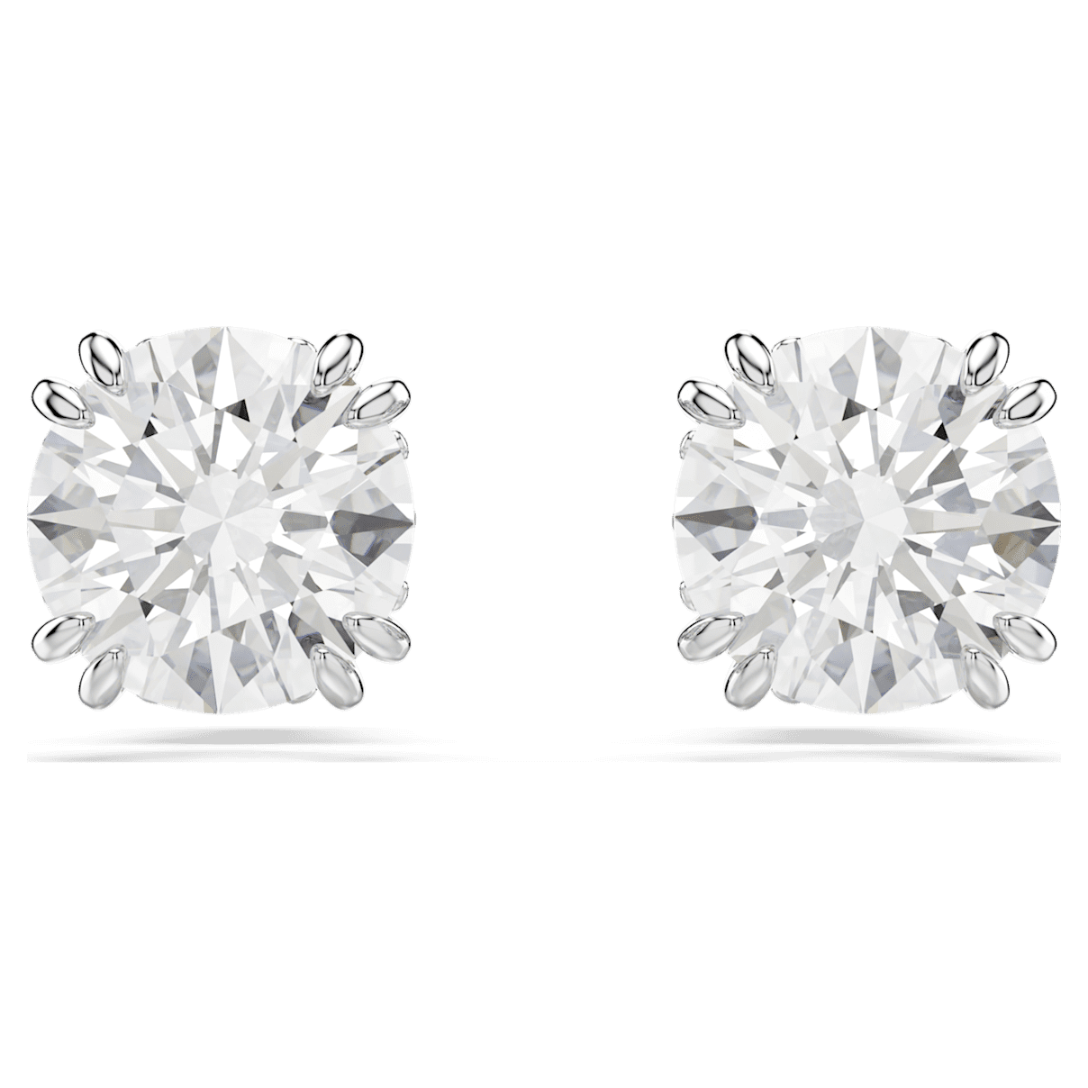 

Swarovski Constella 耳钉, 圆形切割, 白色, 镀铑