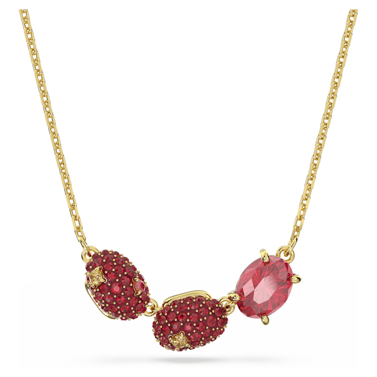 

Swarovski Cariti 链坠, 红豆, 红色, 镀金色调