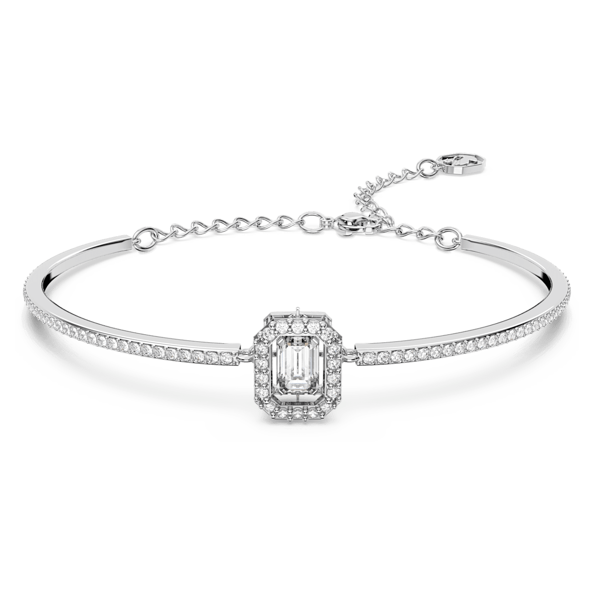 

Swarovski Millenia 手镯, 八角形切割, 密镶, 白色, 镀铑