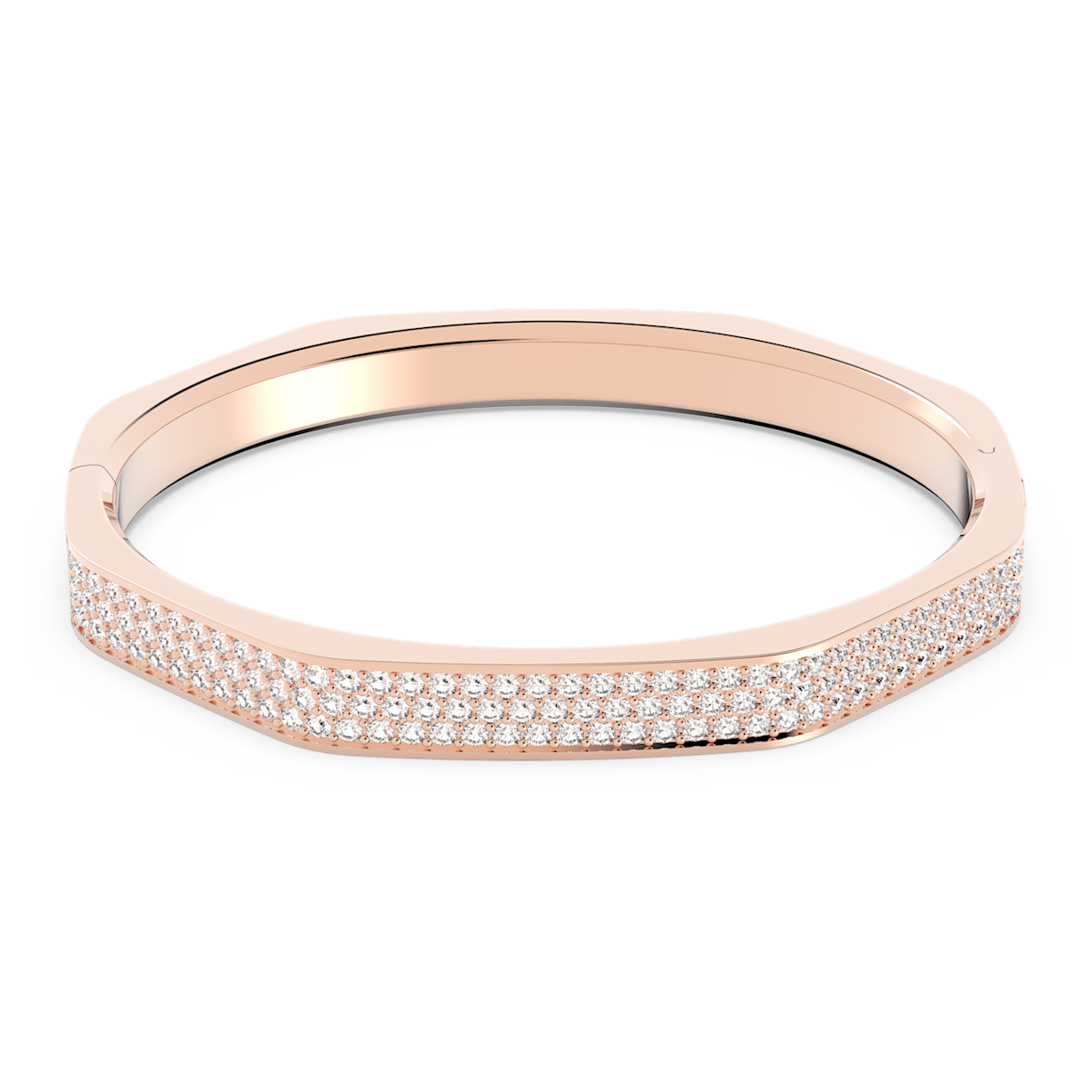 

Swarovski Dextera 手镯, 八边形, 白色, 镀玫瑰金色调