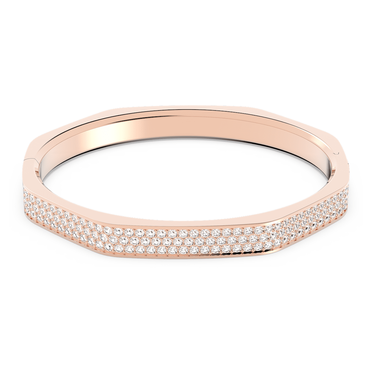 

Swarovski Dextera 手镯, 八边形, 白色, 镀玫瑰金色调