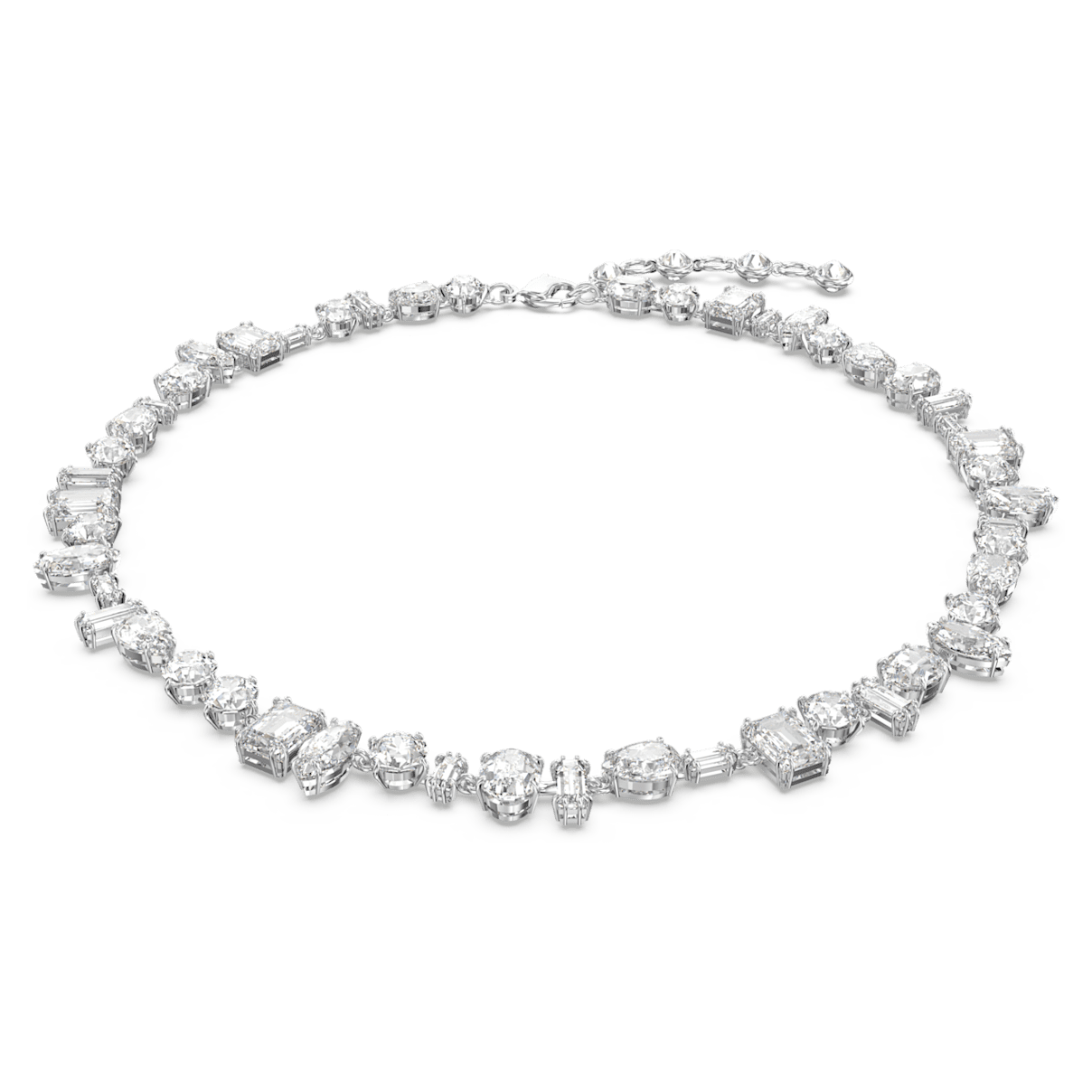 

Swarovski Gema 项链, 混合切割, 白色, 镀铑