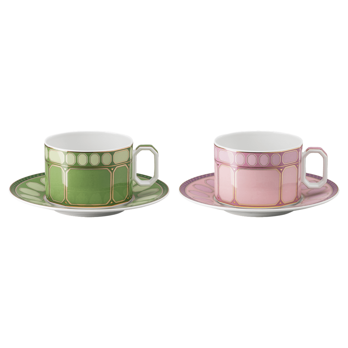 

Swarovski Signum 茶杯套装, 瓷器, 彩色