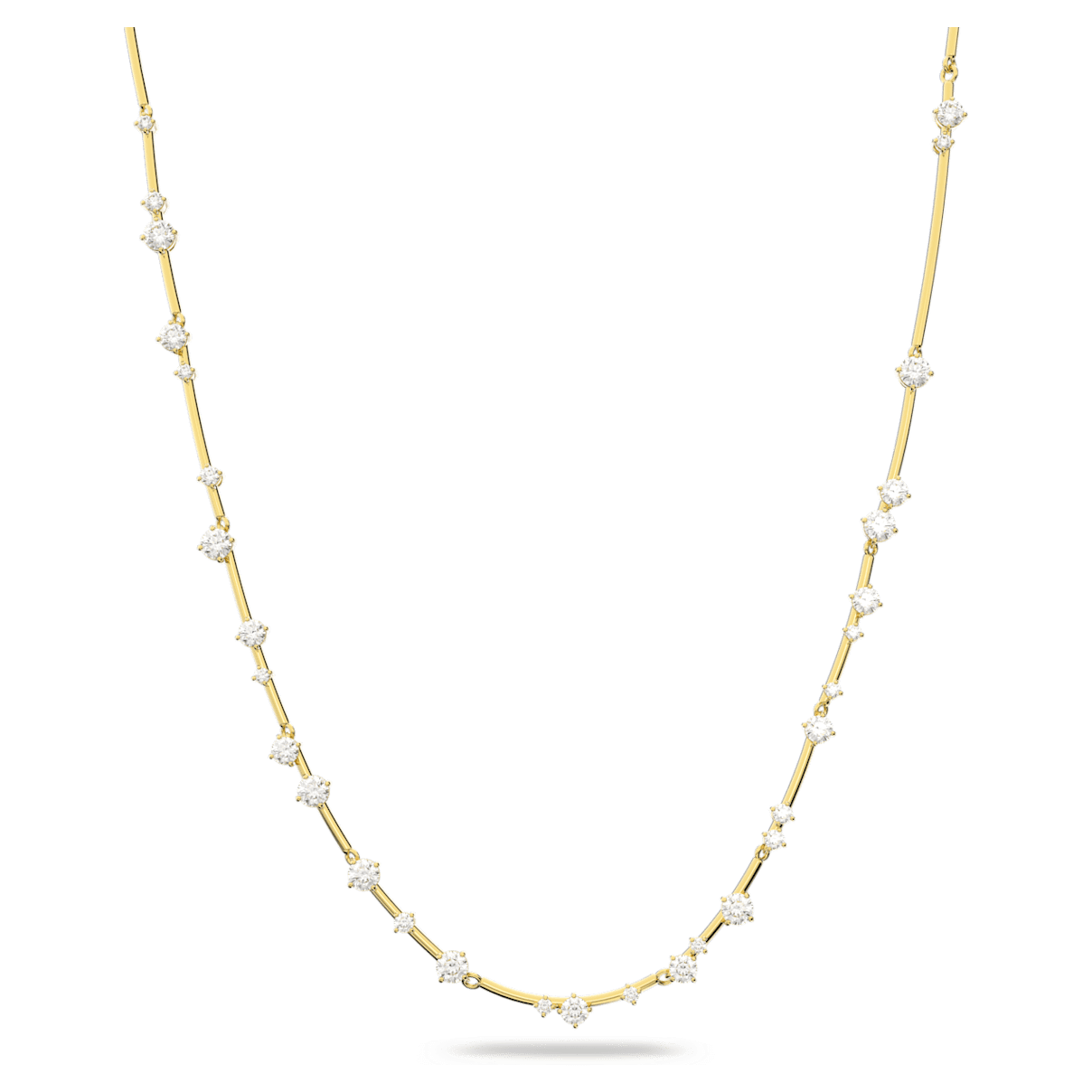 

Swarovski Constella 项链, 圆形切割, 大码, 白色, 镀金色调