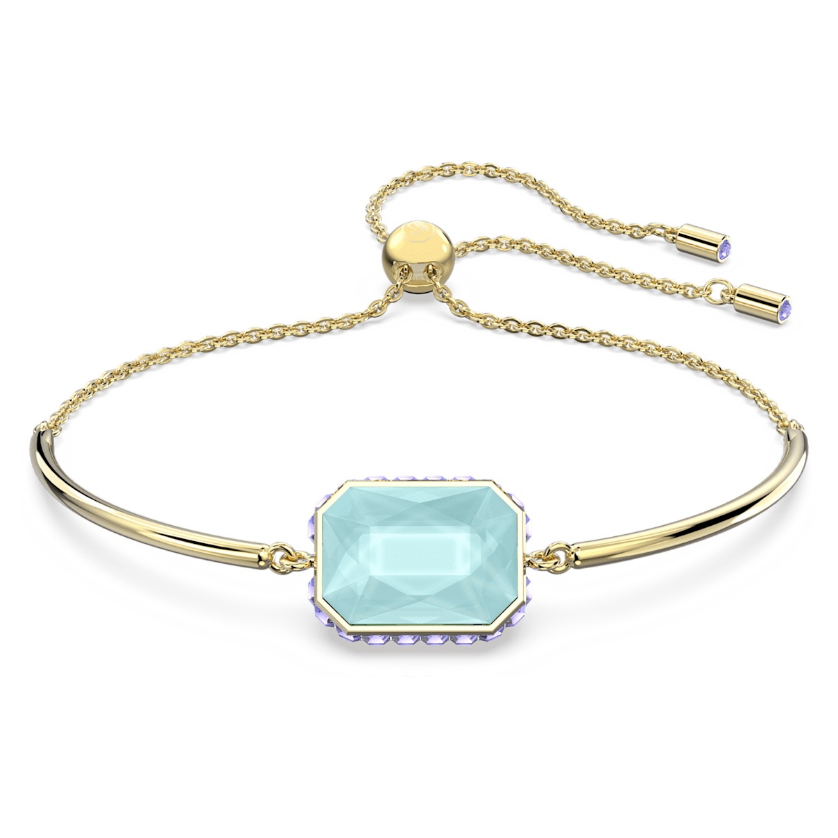 

Swarovski Orbita 手链, 八角形切割, 流光溢彩, 镀金色调
