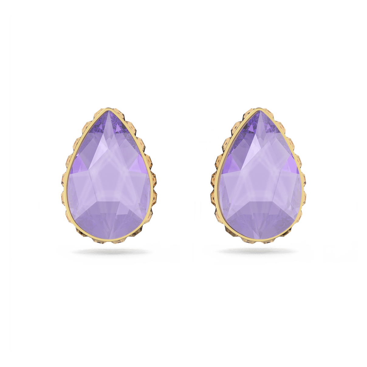 

Swarovski Orbita 耳钉, 水滴切割, 流光溢彩, 镀金色调