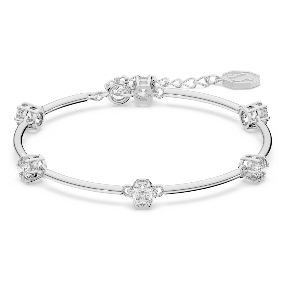 

Swarovski Constella 手镯, 圆形切割, 白色, 镀铑