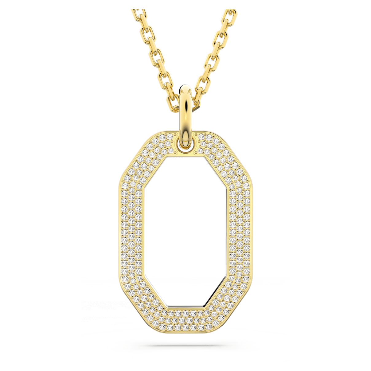 

Swarovski Dextera 链坠, 八边形, 白色, 镀金色调