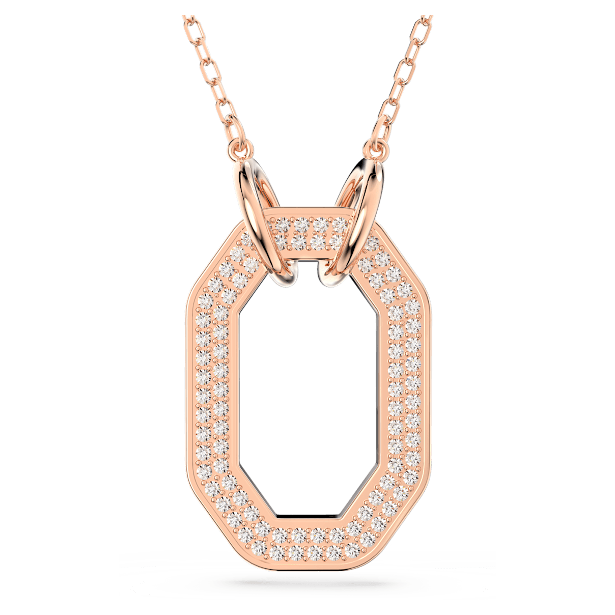 

Swarovski Dextera 链坠, 八边形, 白色, 镀玫瑰金色调