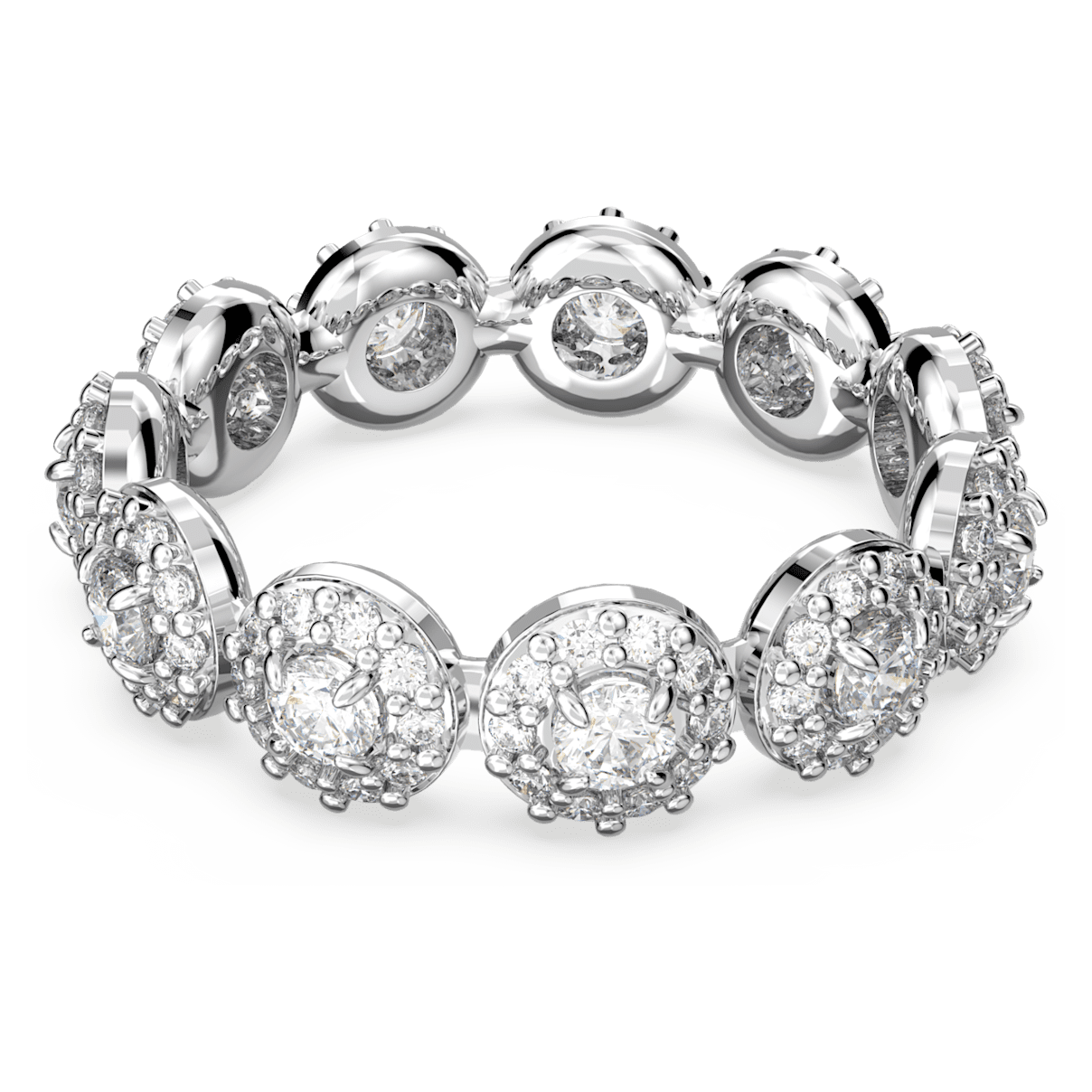 

Swarovski Constella 戒指, 圆形切割, 密镶, 白色, 镀铑