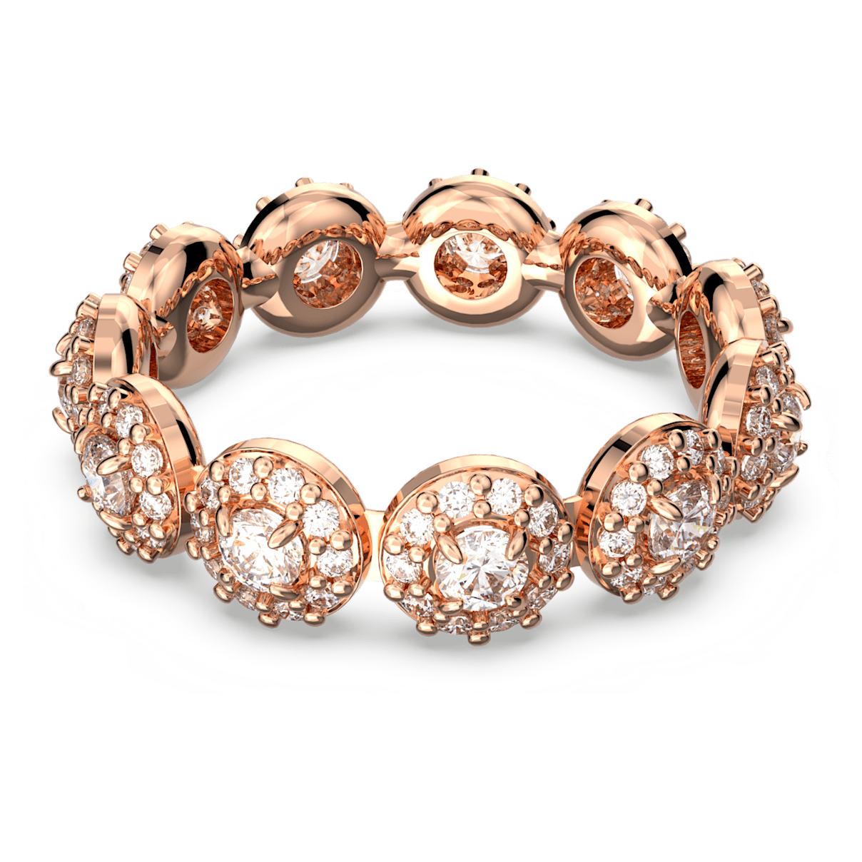 

Swarovski Constella 戒指, 圆形切割, 密镶, 白色, 镀玫瑰金色调