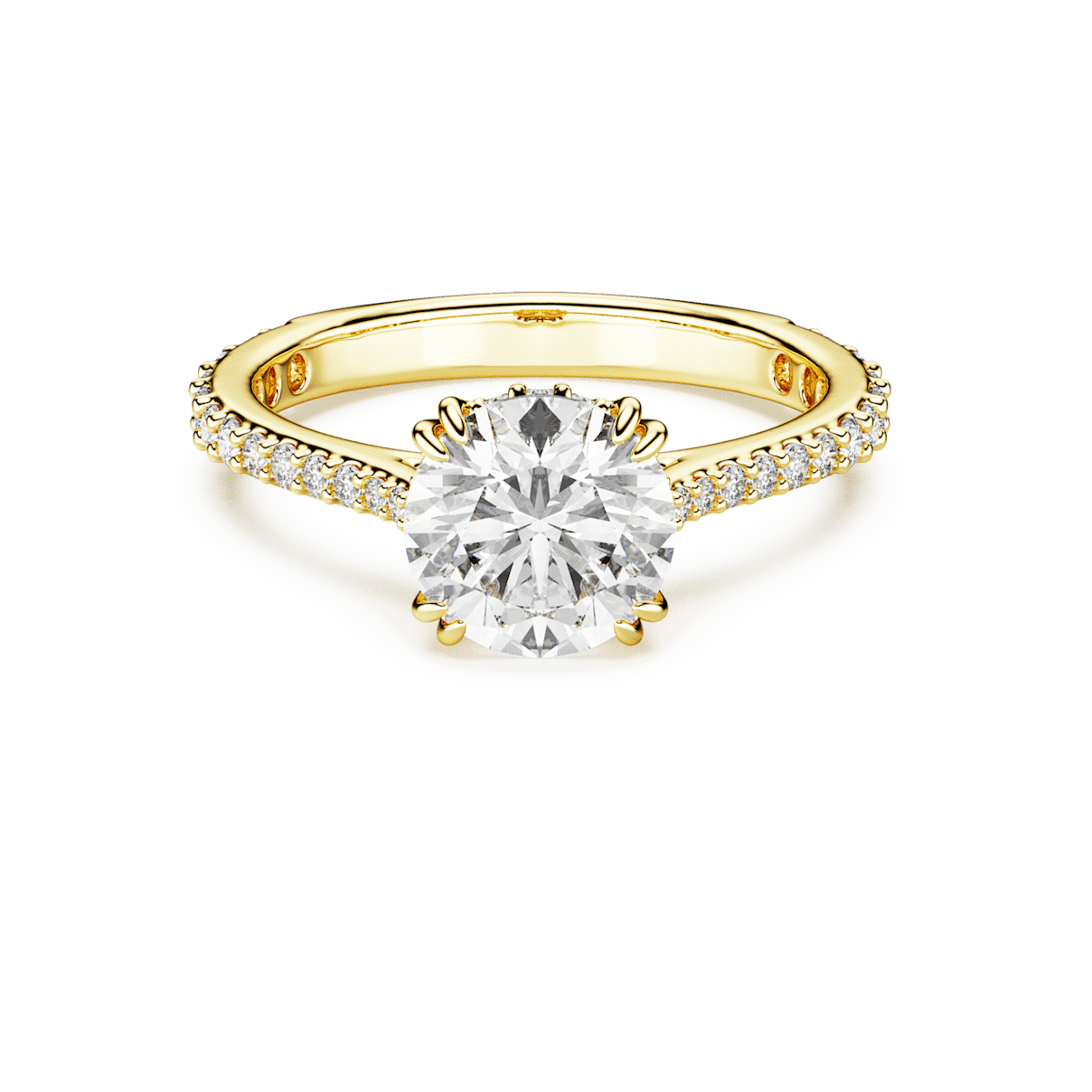 

Swarovski Constella 个性戒指, 公主切割，密镶, 白色, 镀金色调