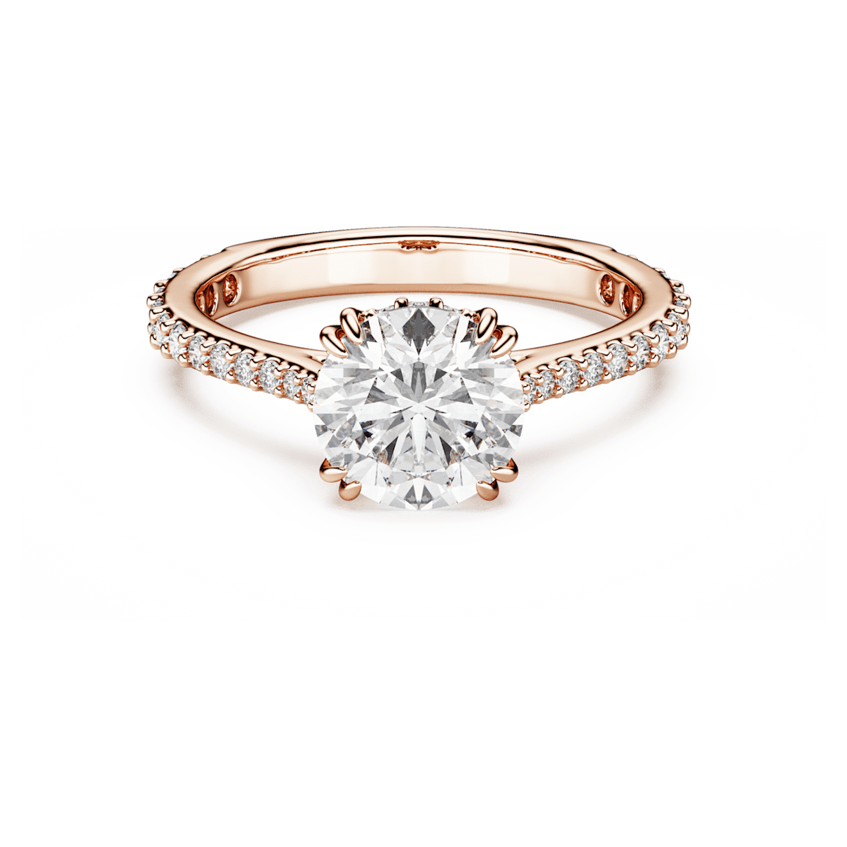 

Swarovski Constella 个性戒指, 公主切割，密镶, 白色, 镀玫瑰金色调