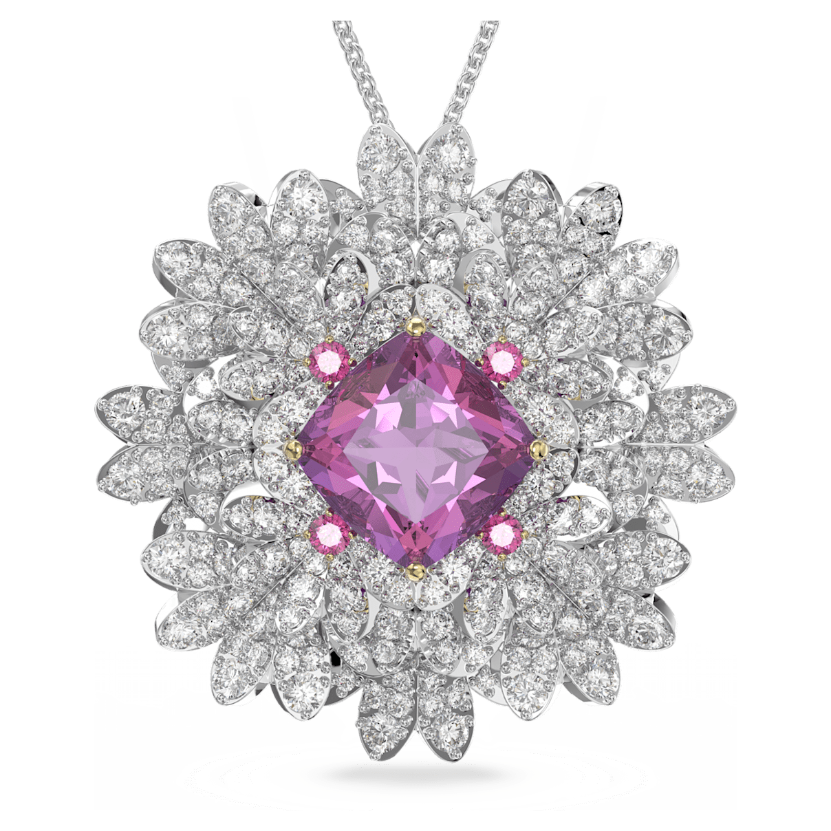 

Swarovski Eternal Flower 链坠和胸针, 花朵, 混合金属润饰