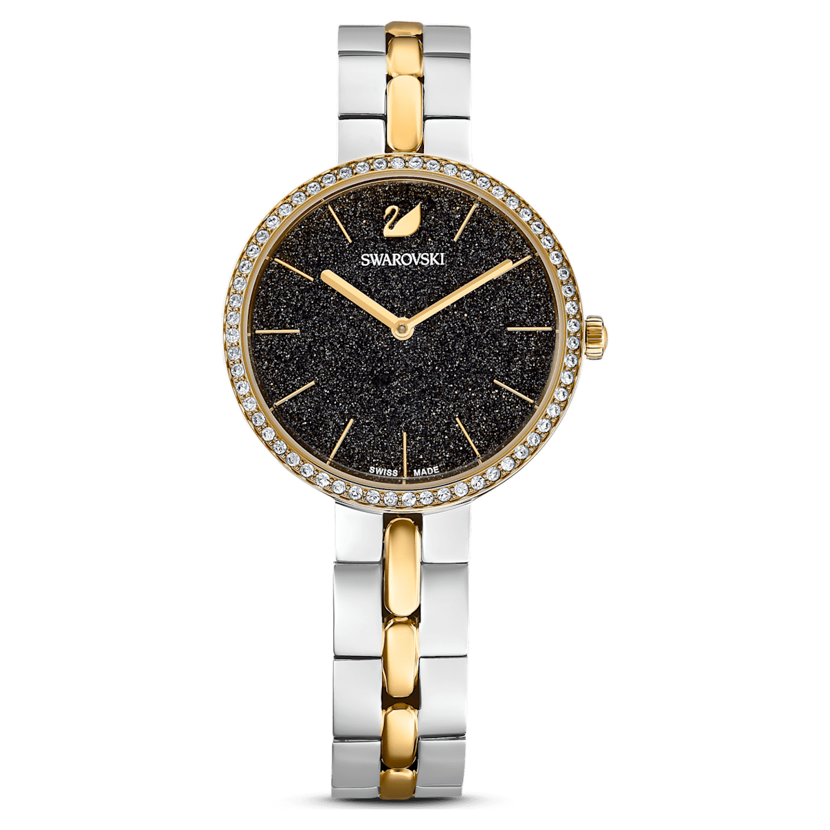 

Swarovski Cosmopolitan 워치, 스위스 메이드, 메탈 브레이슬릿, 블랙, 믹스 메탈 피니시