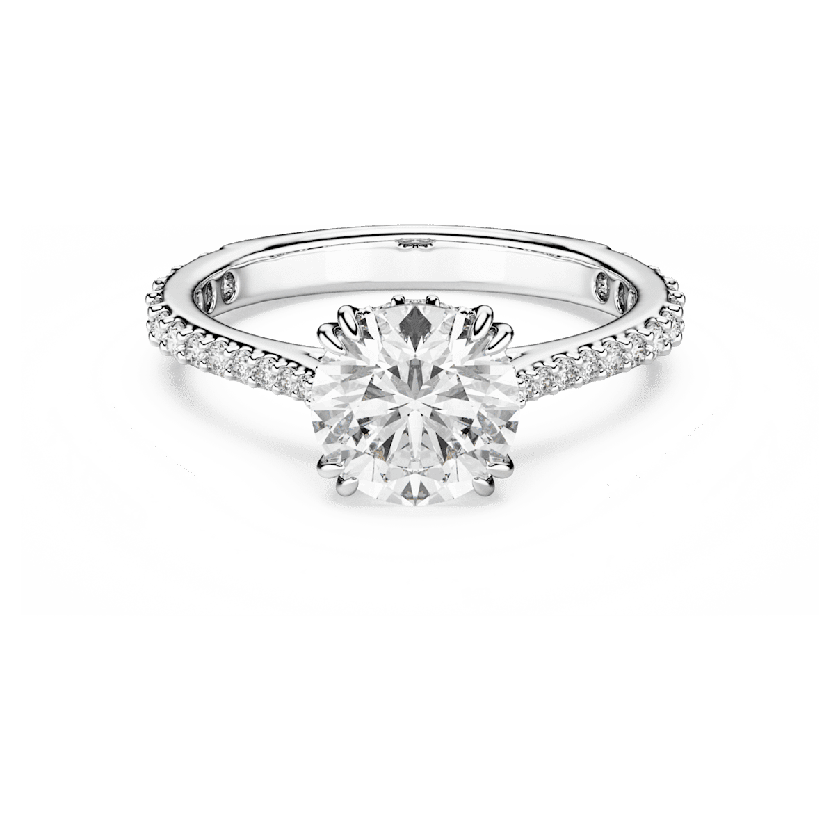 

Swarovski Constella 个性戒指, 公主切割，密镶, 白色, 镀铑