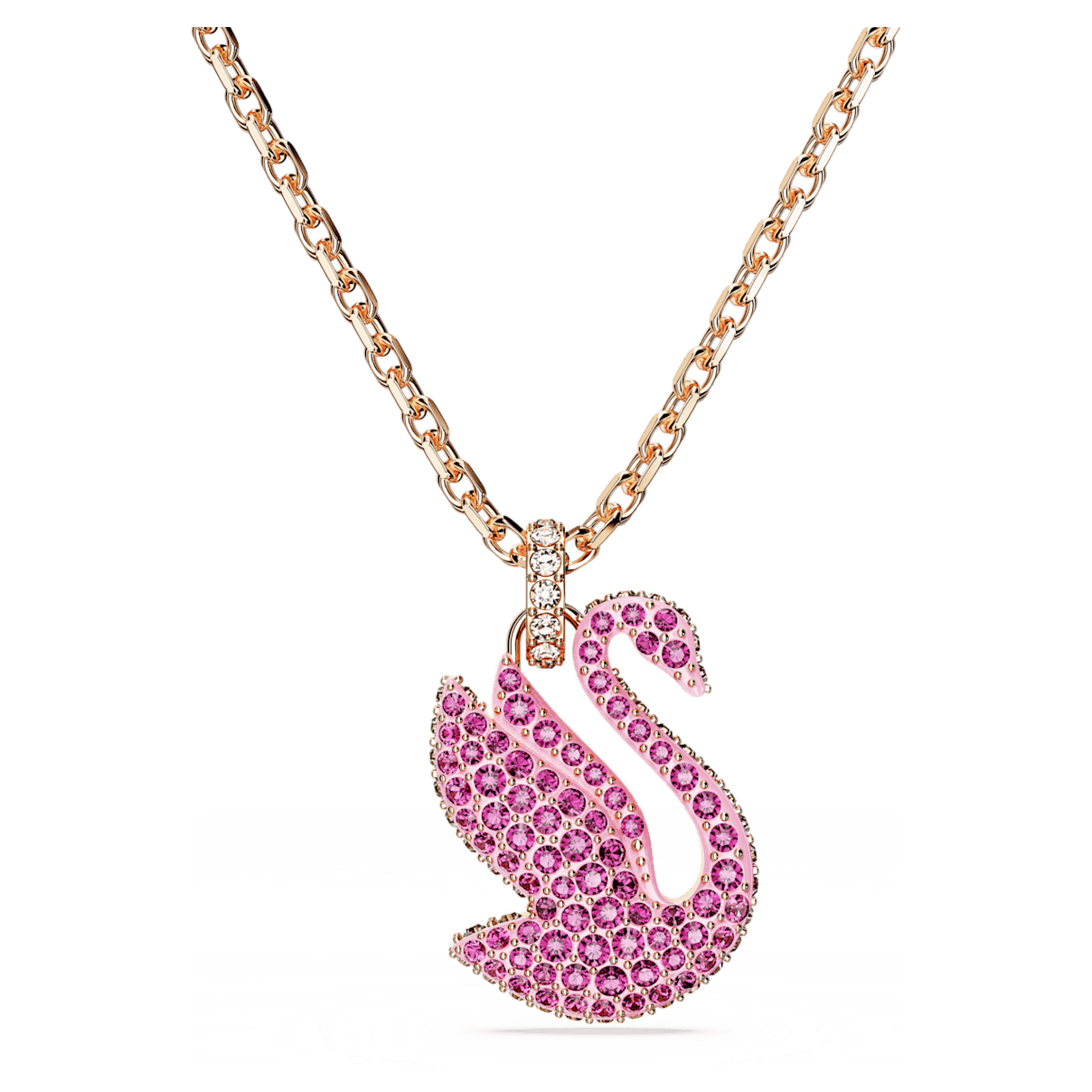 

Swarovski Iconic Swan 链坠, 天鹅, 小码, 粉红色, 镀玫瑰金色调