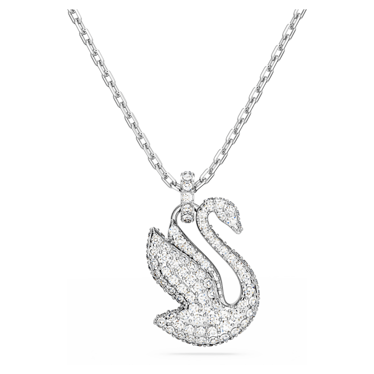 

Swarovski Iconic Swan 链坠, 天鹅, 小码, 白色, 镀铑