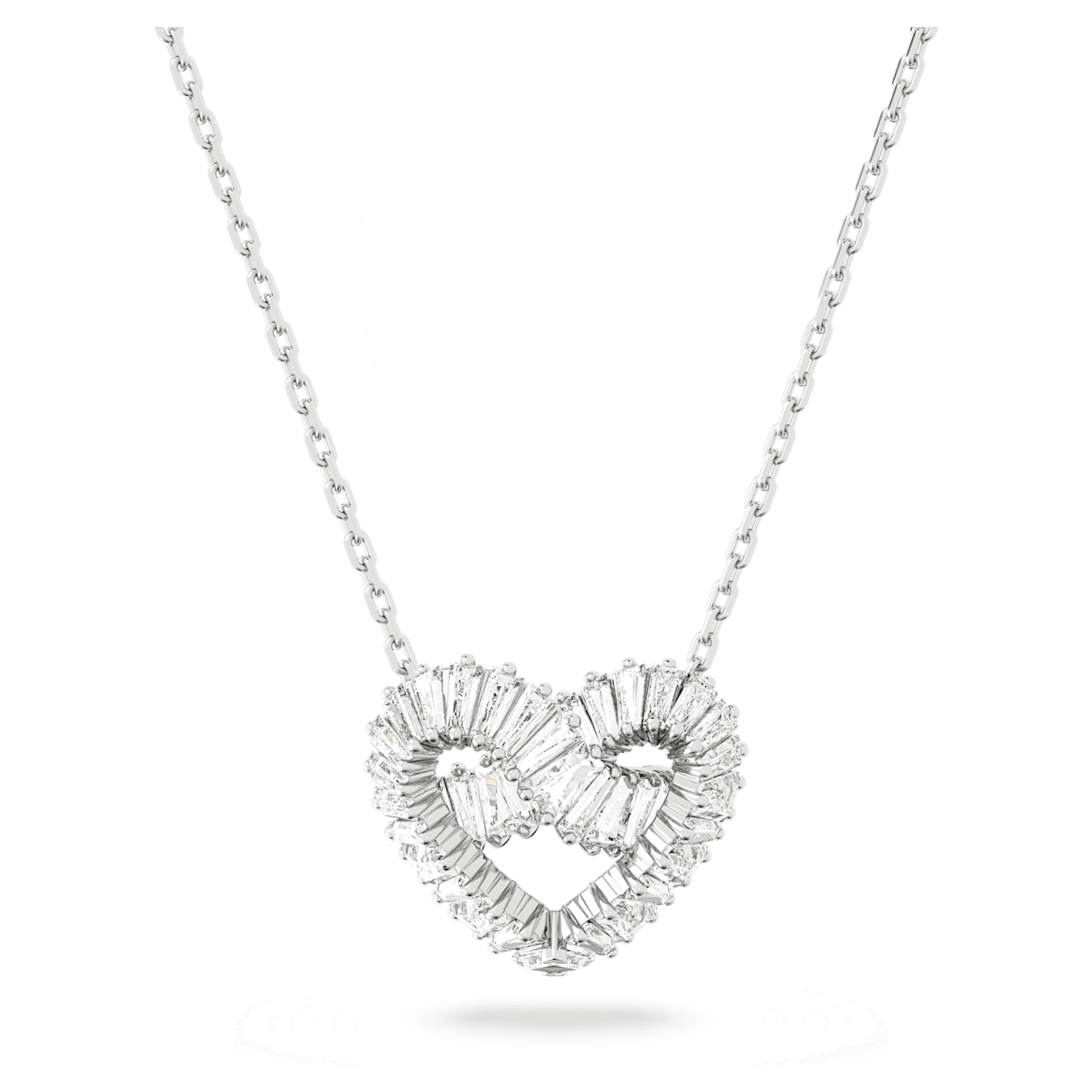 

Swarovski Matrix 链坠, 混合切割, 心形, 白色, 镀铑