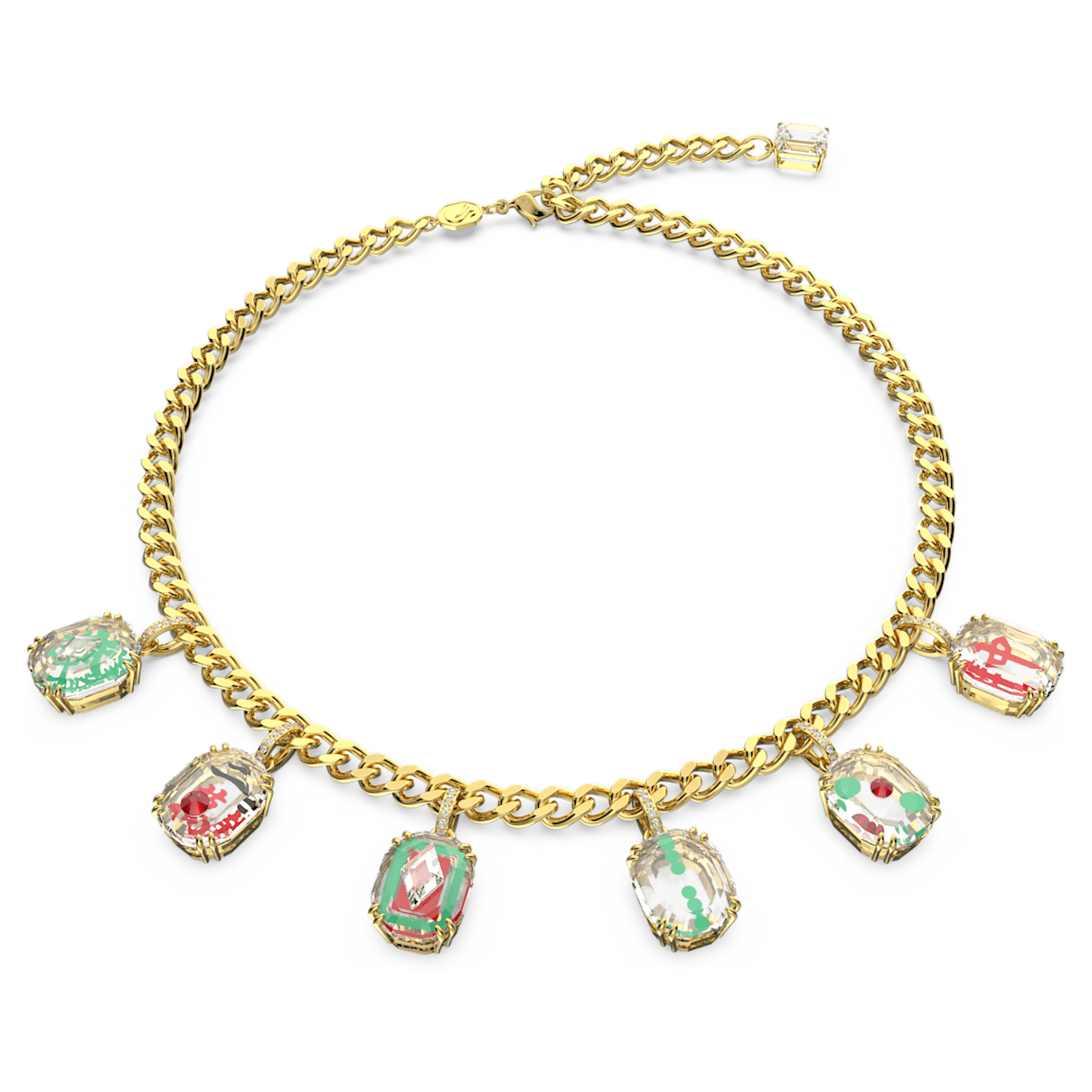 

Swarovski Alea 项链, 流光溢彩, 镀金色调