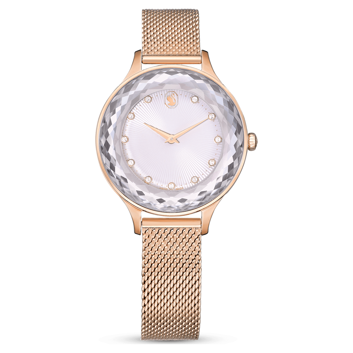 

Swarovski Octea Nova 腕表, 瑞士制造, 金属手链, 玫瑰金色调, 玫瑰金色调润饰